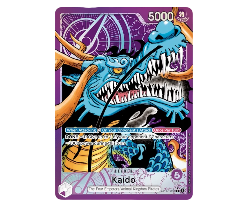 Carte Kaido Leader de la série OP17   Les Guerriers les Plus Puissants du Monde