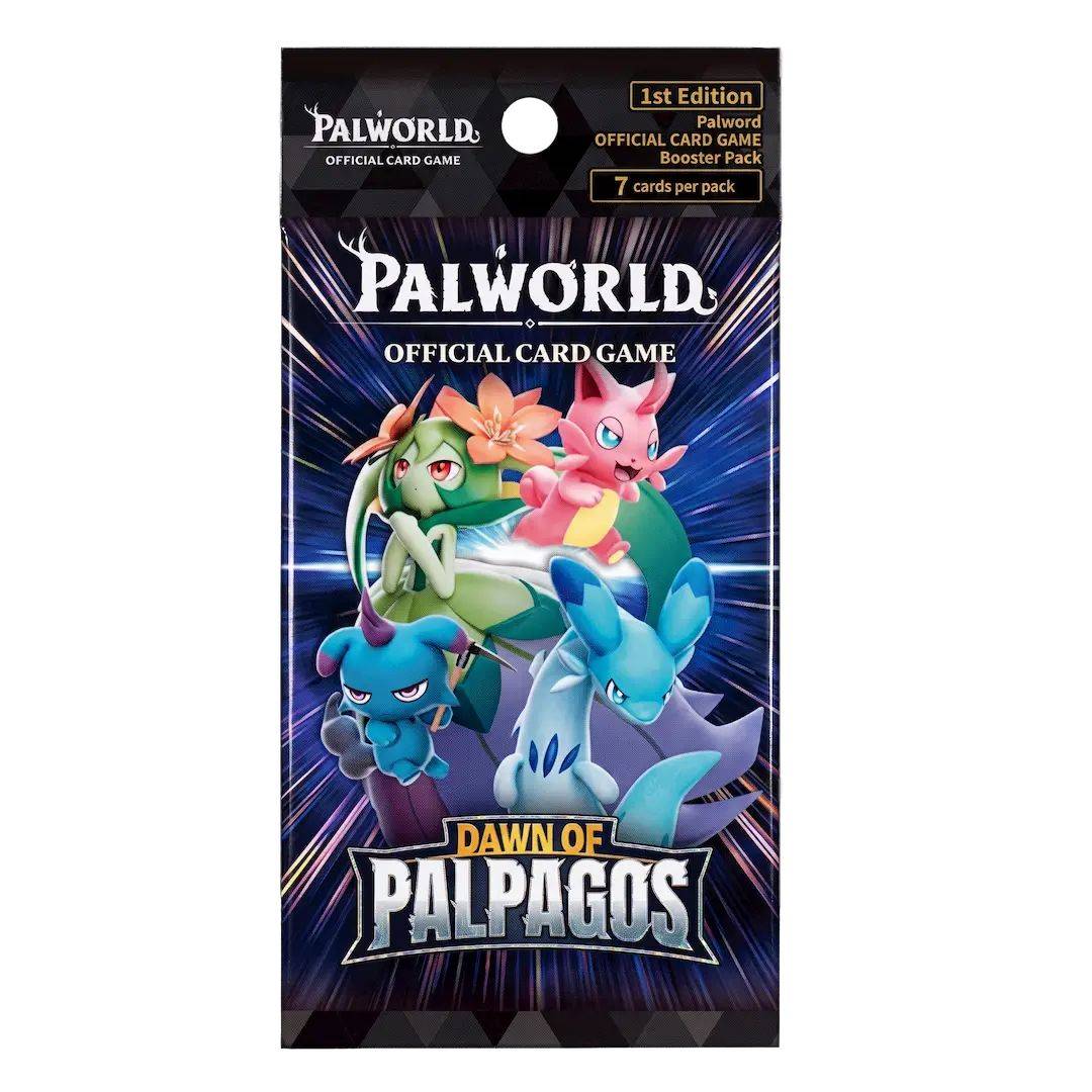 Palworld Dawn of Palpagos first edition booster pack