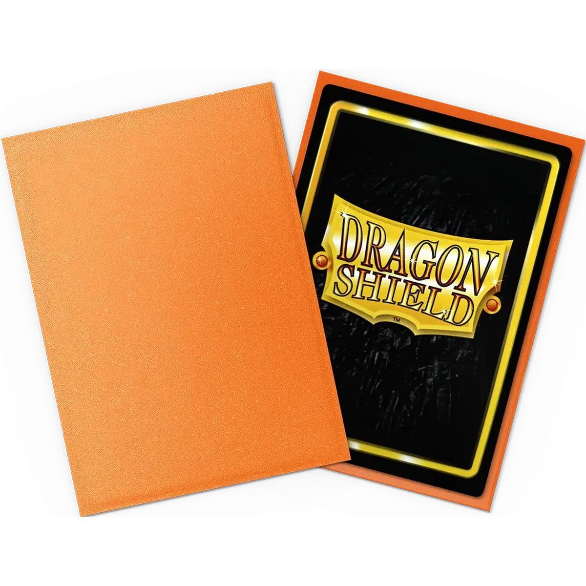 100 Card Sleeves - Standard - Matte Amber - Dragon Shield