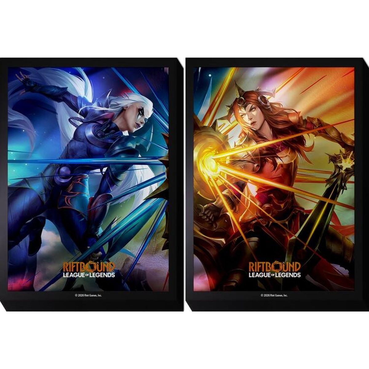 100 Card Sleeves - Diana vs. Leona - Riftbound League of Legends TCG - Set 4 Vendetta - Sealed