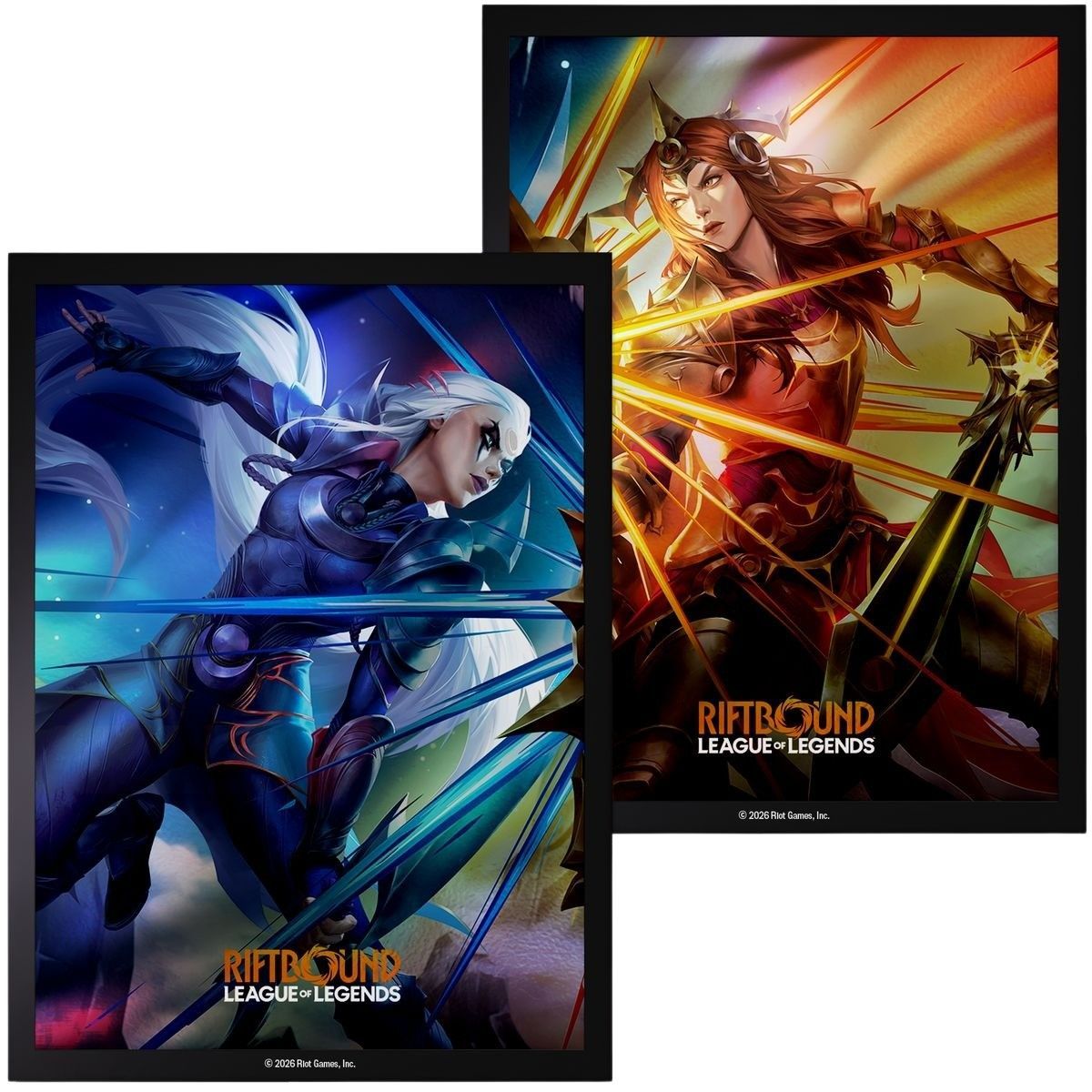 100 Card Sleeves - Diana vs Leona - Riftbound League of Legends TCG - Set 4 Vendetta - Sealed