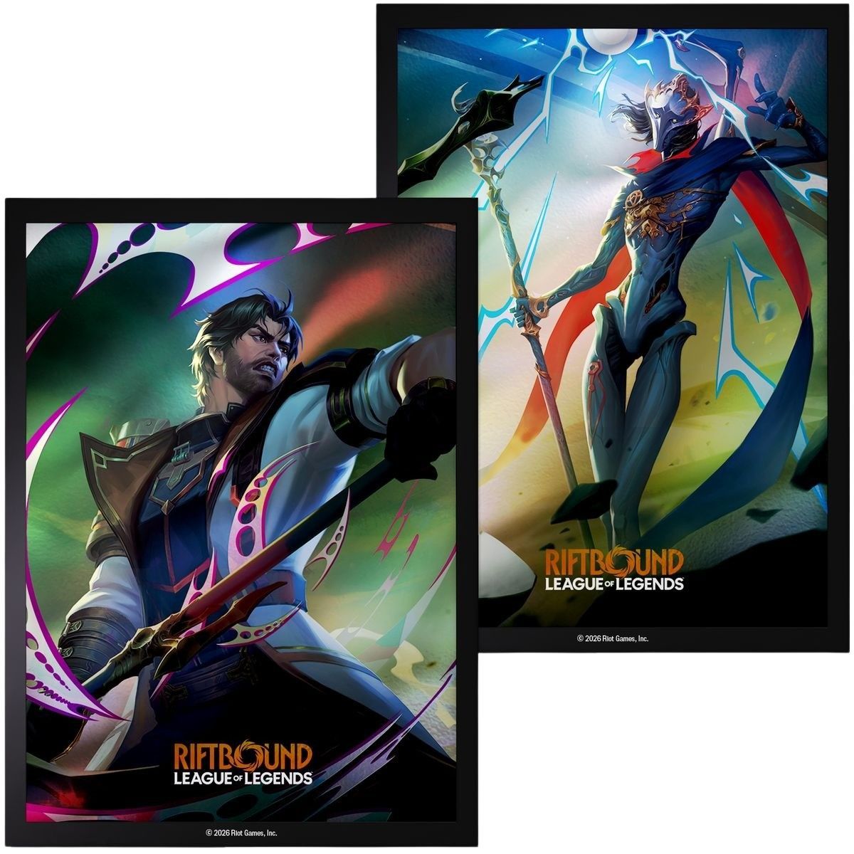 100 Card Sleeves - Jayce vs Viktor - Riftbound League of Legends TCG - Set 4 Vendetta - Sealed