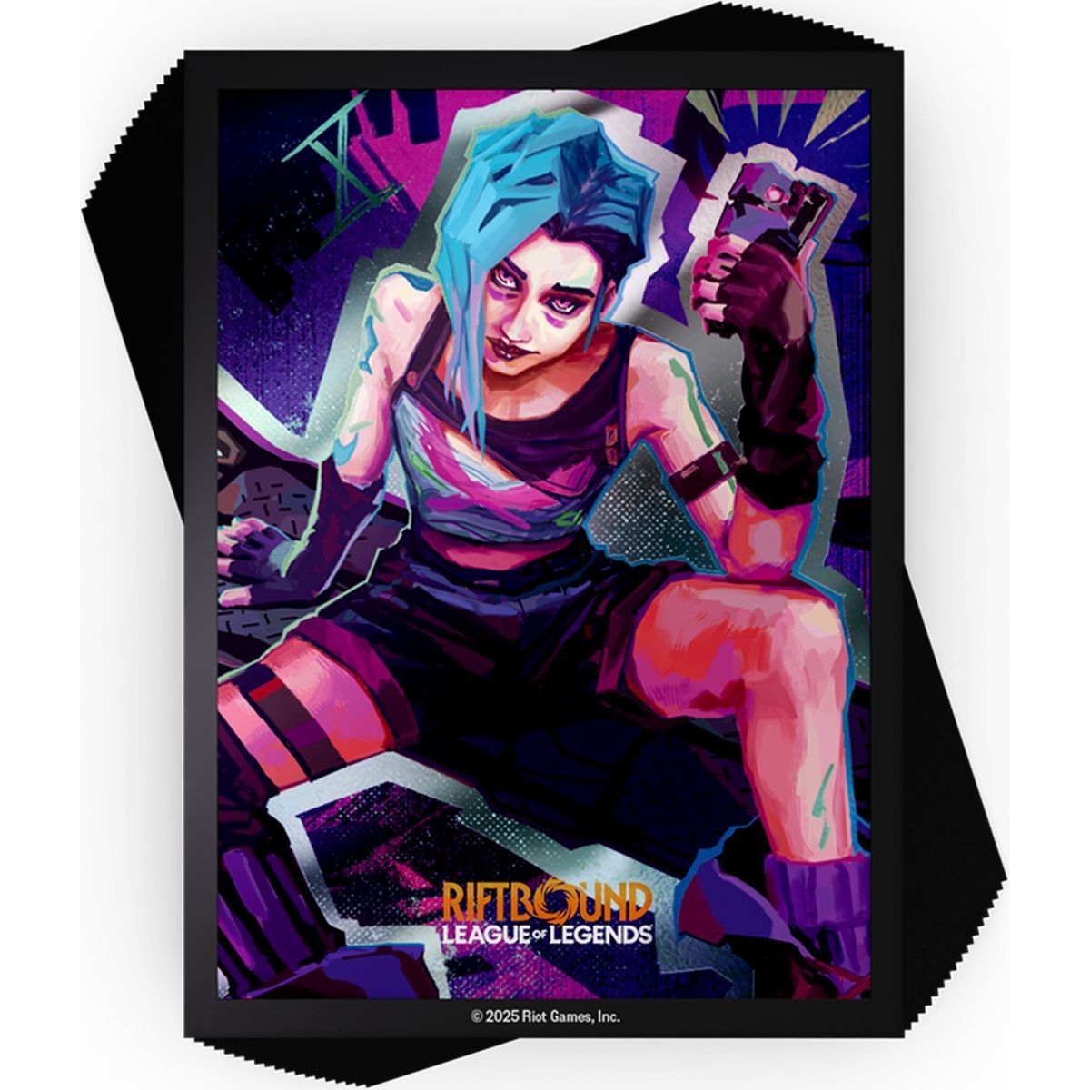 100 Card Sleeves - Sleeves - Jinx - Riftbound League of Legends TCG - Set 1 Origins - Sealed