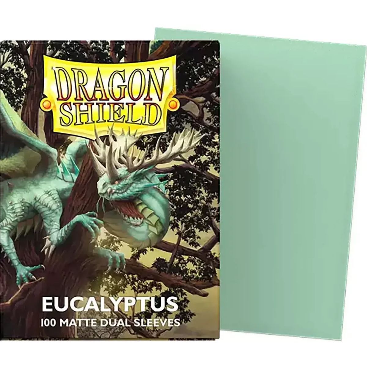 100 Card Sleeves - Standard - Dual Matte Eucalyptus - Dragon Shield