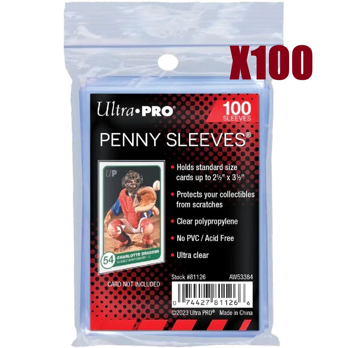 Item 10000 Card Sleeves - Standard - Soft Sleeves - Flexible - Ultra Pro