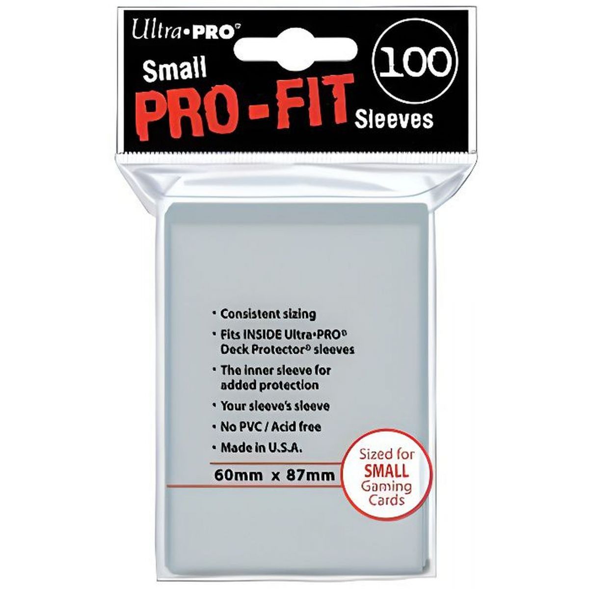 Ultra Pro - Card Sleeves - SMALL Pro-Fit (100)
