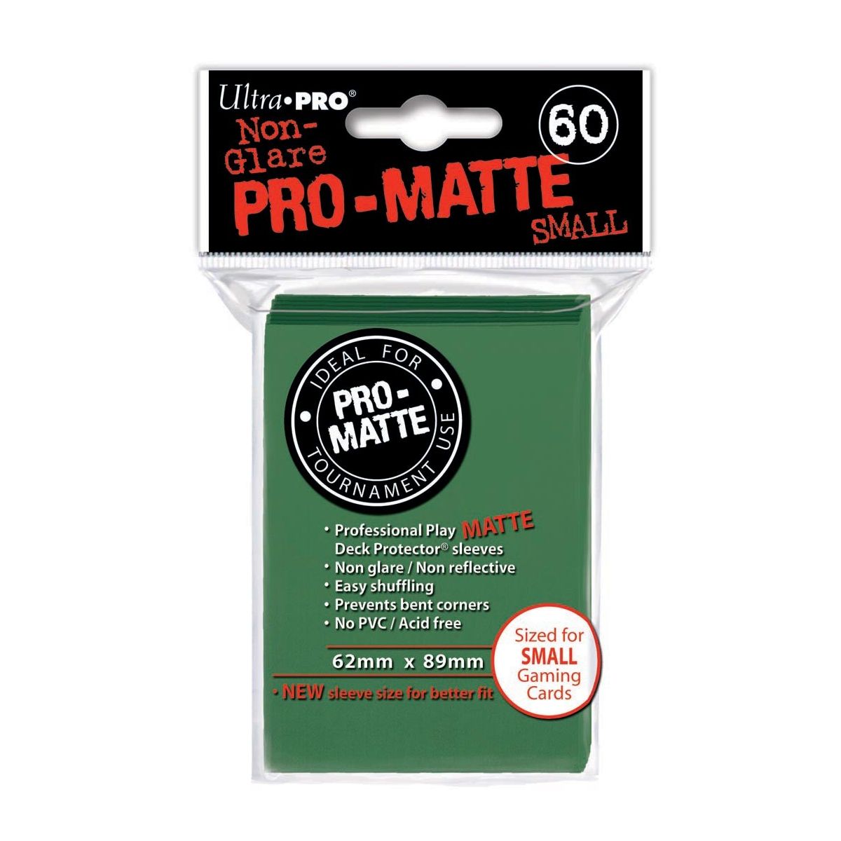 Matte Card Protectors - Small Lime Green (60)