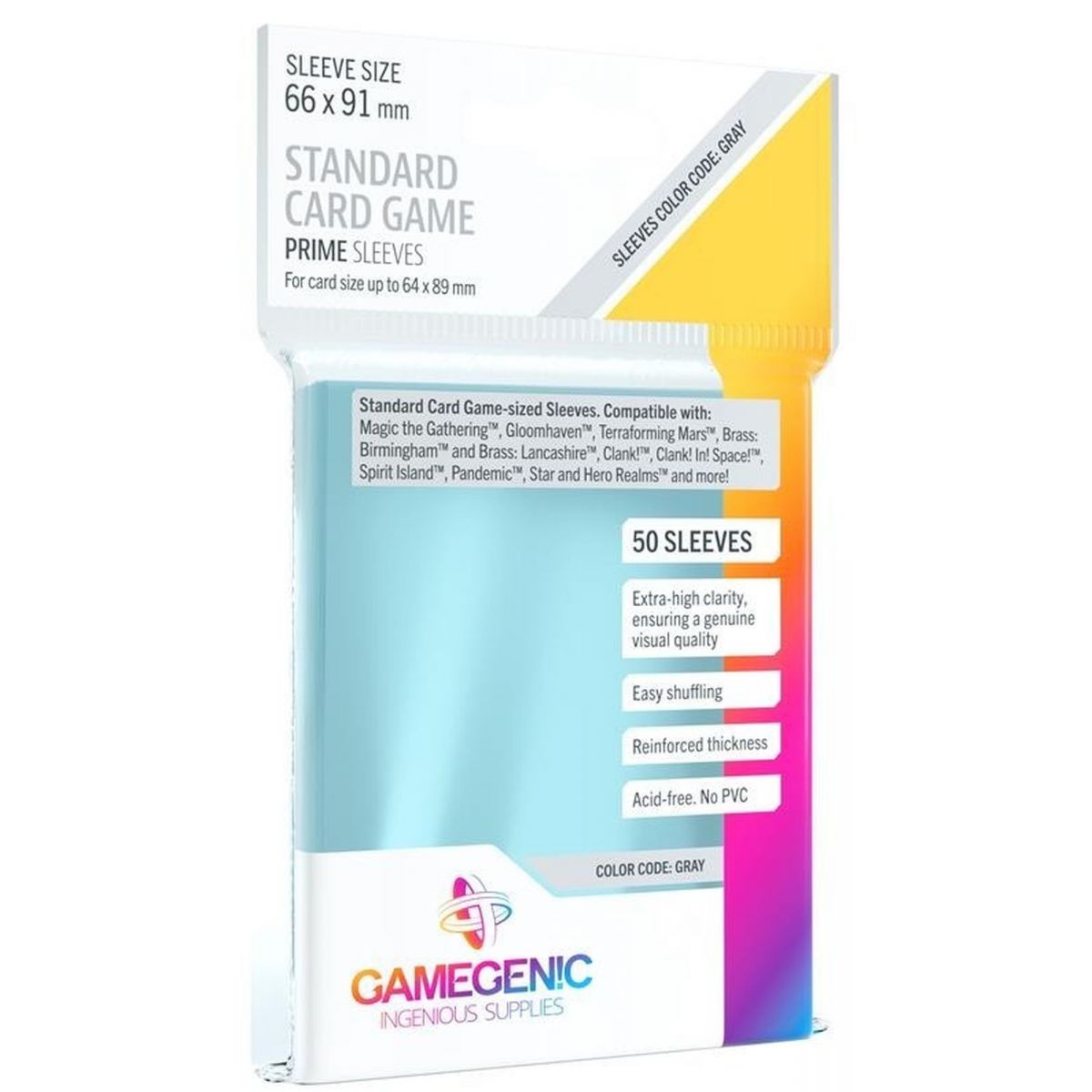Gamegenic - Card Sleeves - Standard - Prime Sleeves (50)