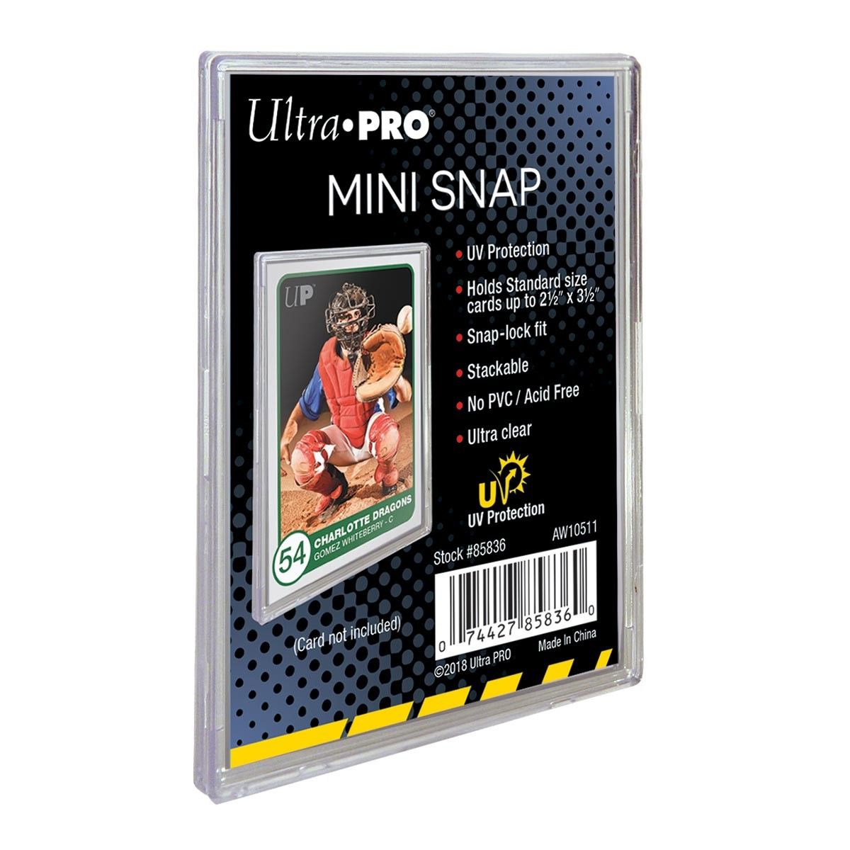 Item Ultra Pro - Rigid Card Protector - UV Mini-Snap Card Holder - Top Loader (1)