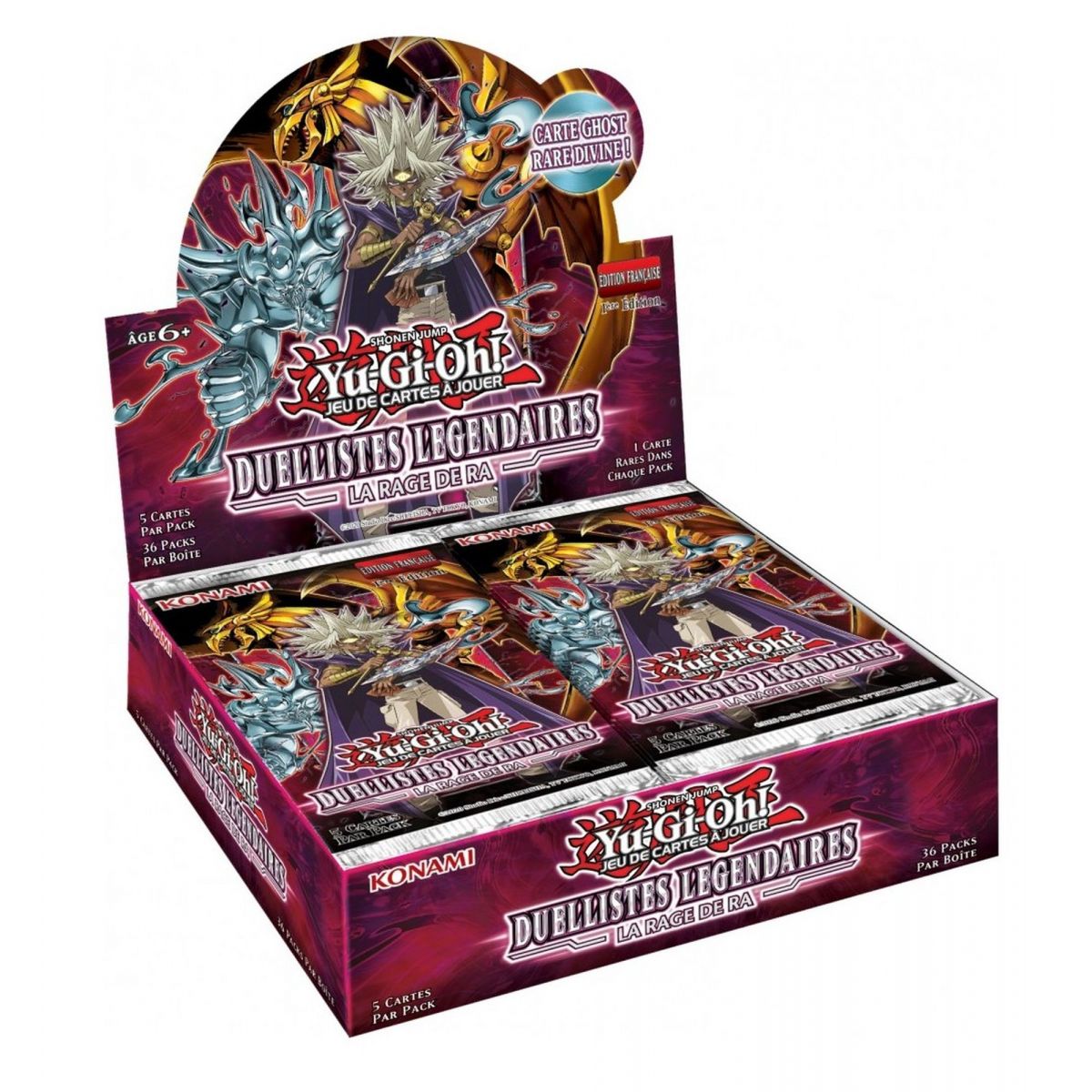 Yu Gi Oh! - Display - Box of 36 Boosters - Legendary Duelists: The Rage of Ra - FR