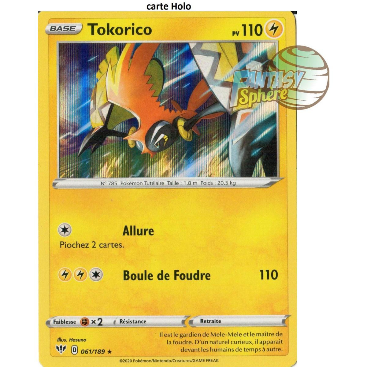 Tokorico - Holo Rare 61/189 - EB03 Darkness Ablaze