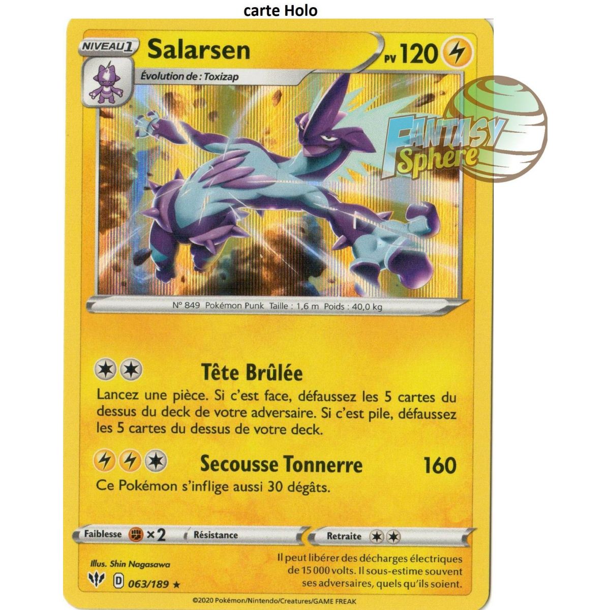 Salarsen - Holo Rare 63/189 - EB03 Darkness Ablaze