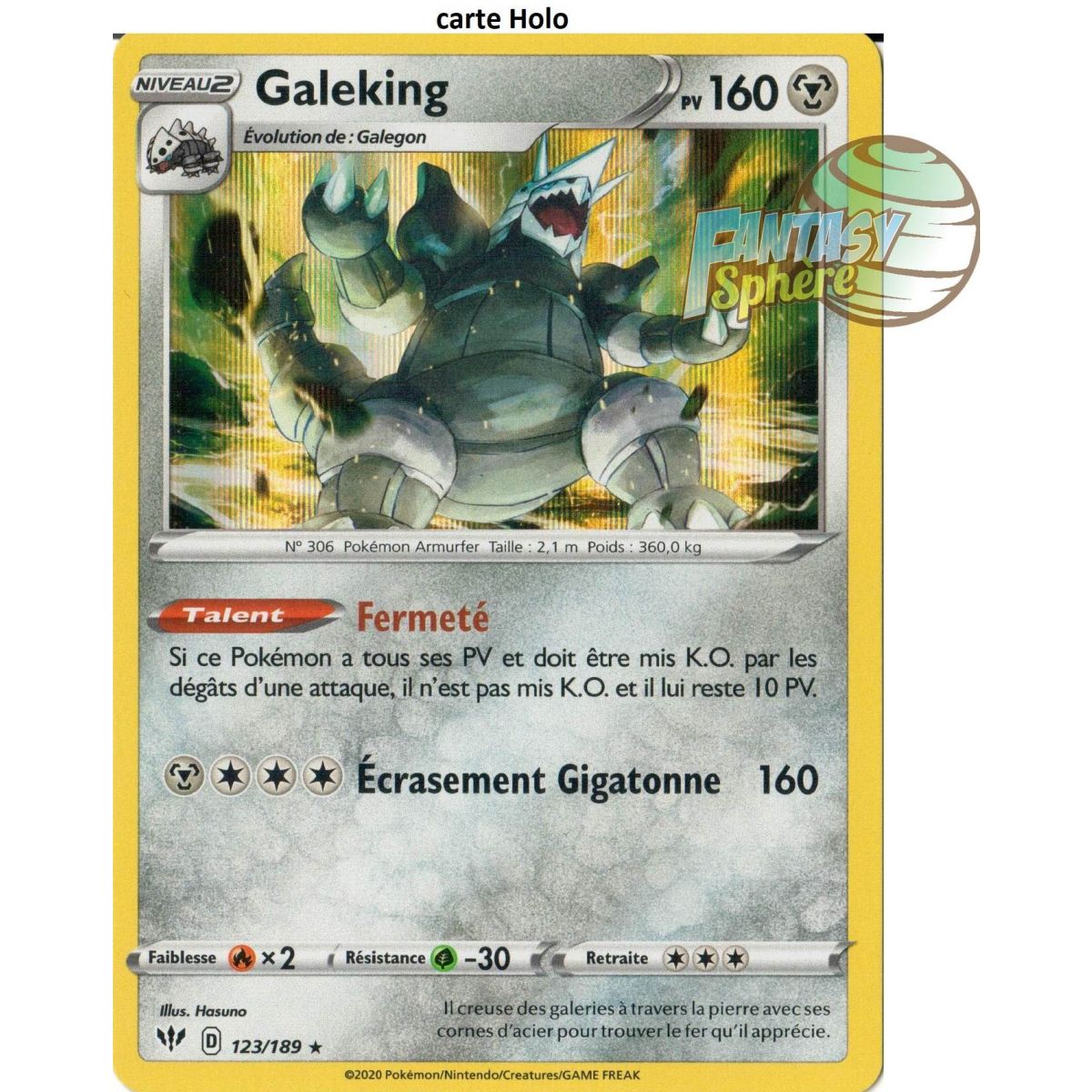 Item Galeking - Holo Rare 123/189 - EB03 Darkness Ablaze