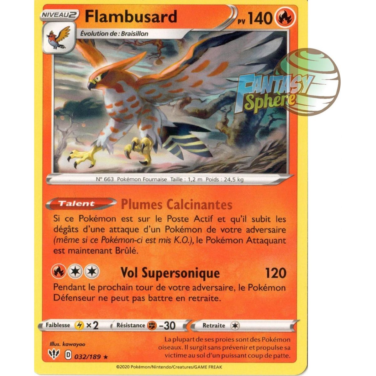 Item Flambusard - Rare 32/189  - EB03 Ténèbres Embrasées