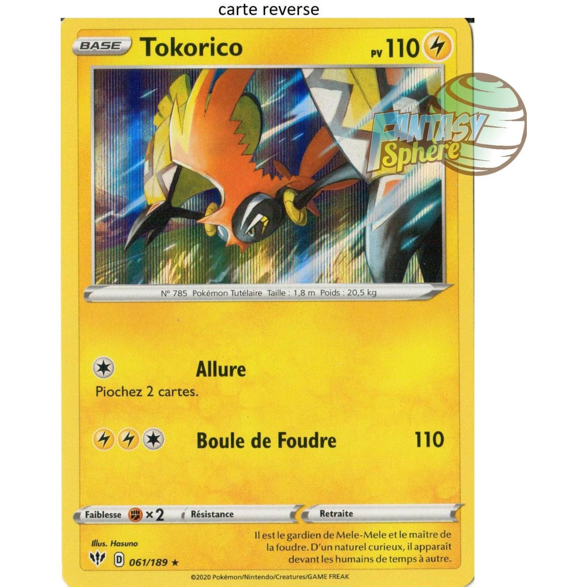 Tokorico - Reverse 61/189  - EB03 Ténèbres Embrasées