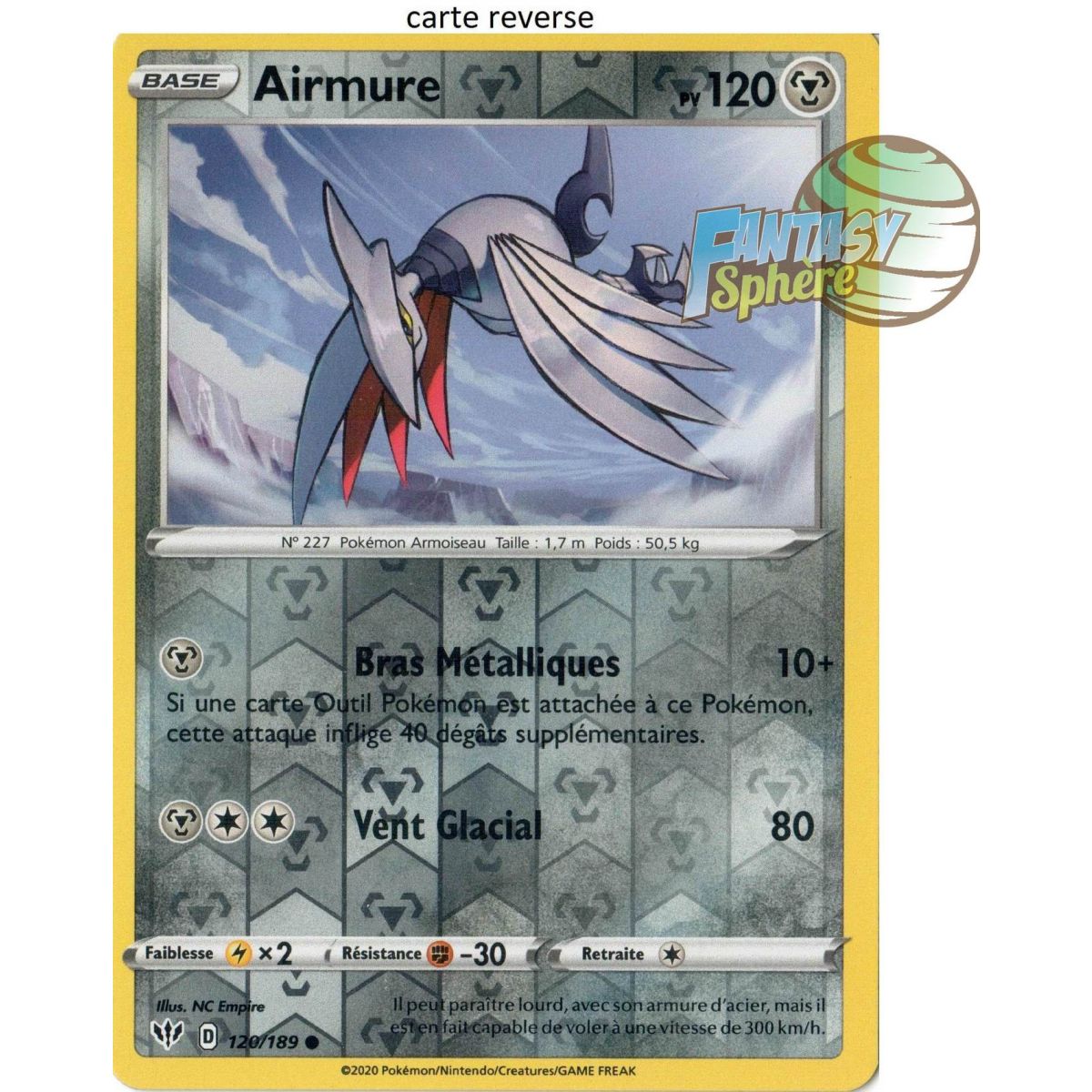 Skarmory - Reverse 120/189 - EB03 Darkness Ablaze