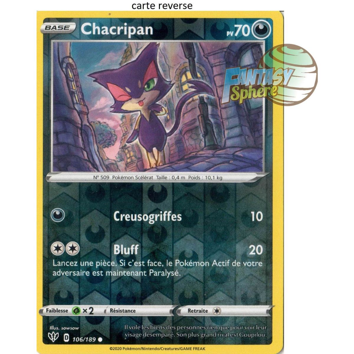 Chacripan - Reverse 106/189 - EB03 Darkness Ablaze