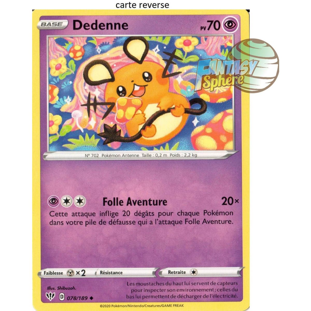 Dedenne - Reverse 78/189 - EB03 Darkness Ablaze