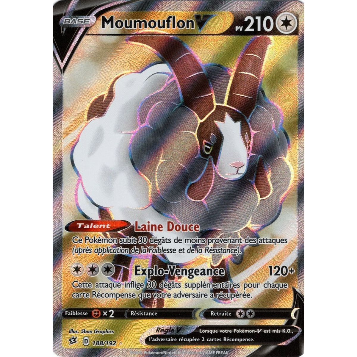 Item Moumouflon V - Full Art Ultra Rare 188/192 EB02 Clash of the Rebels