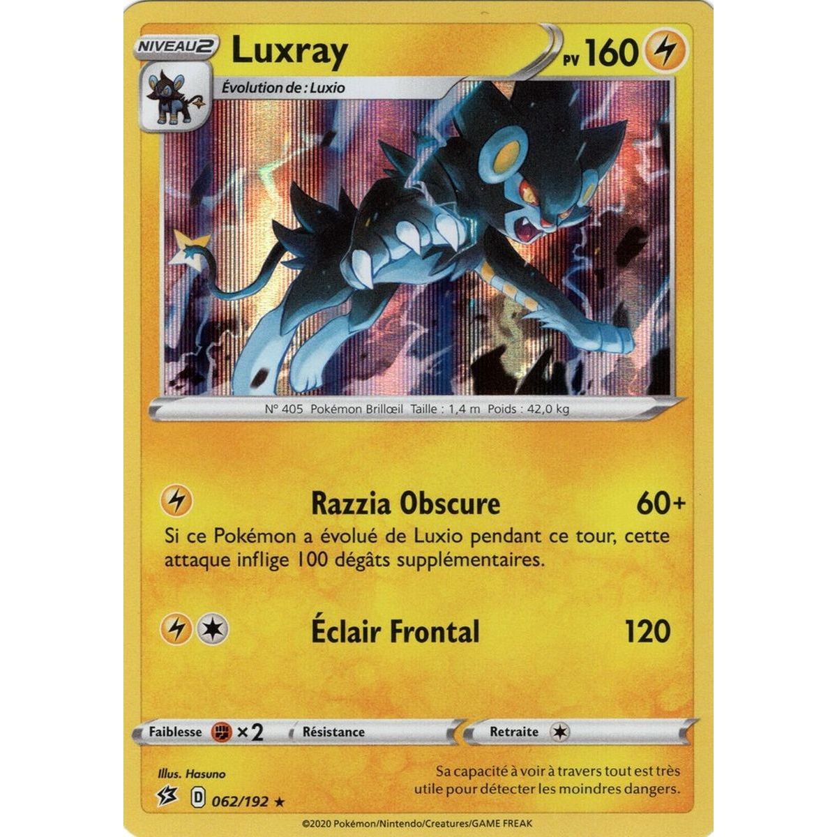 Luxray - Holo Rare 062/192 EB02 Rebel Clash