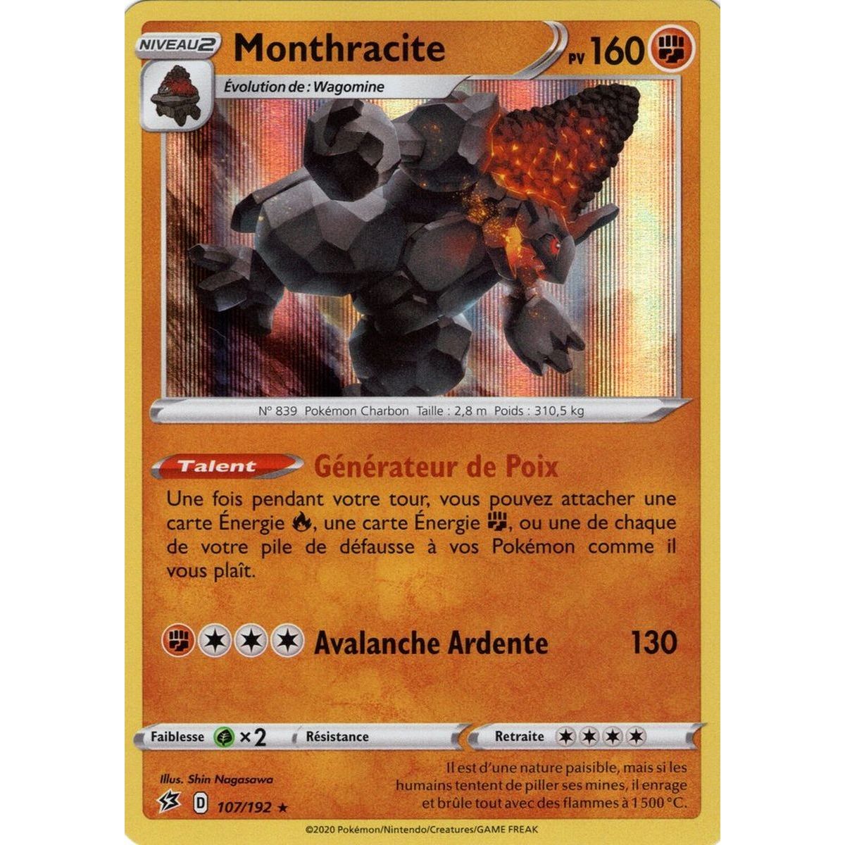 Monthracite - Holo Rare 107/192 EB02 Clash of the Rebels