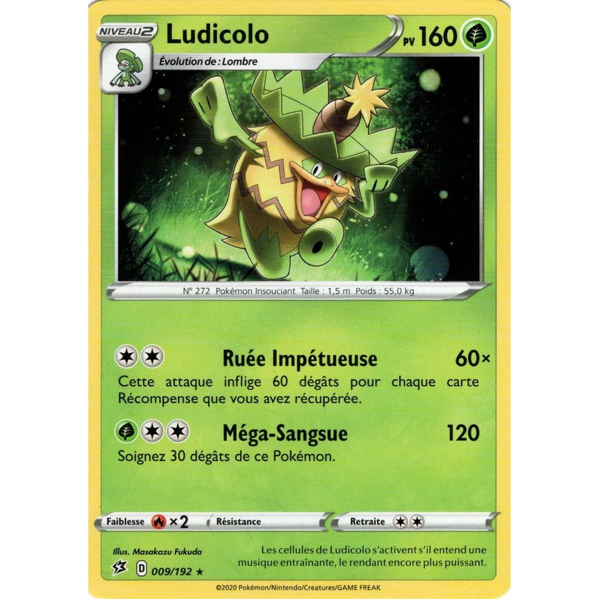 Ludicolo - Rare 009/192 EB02 Clash of the Rebels