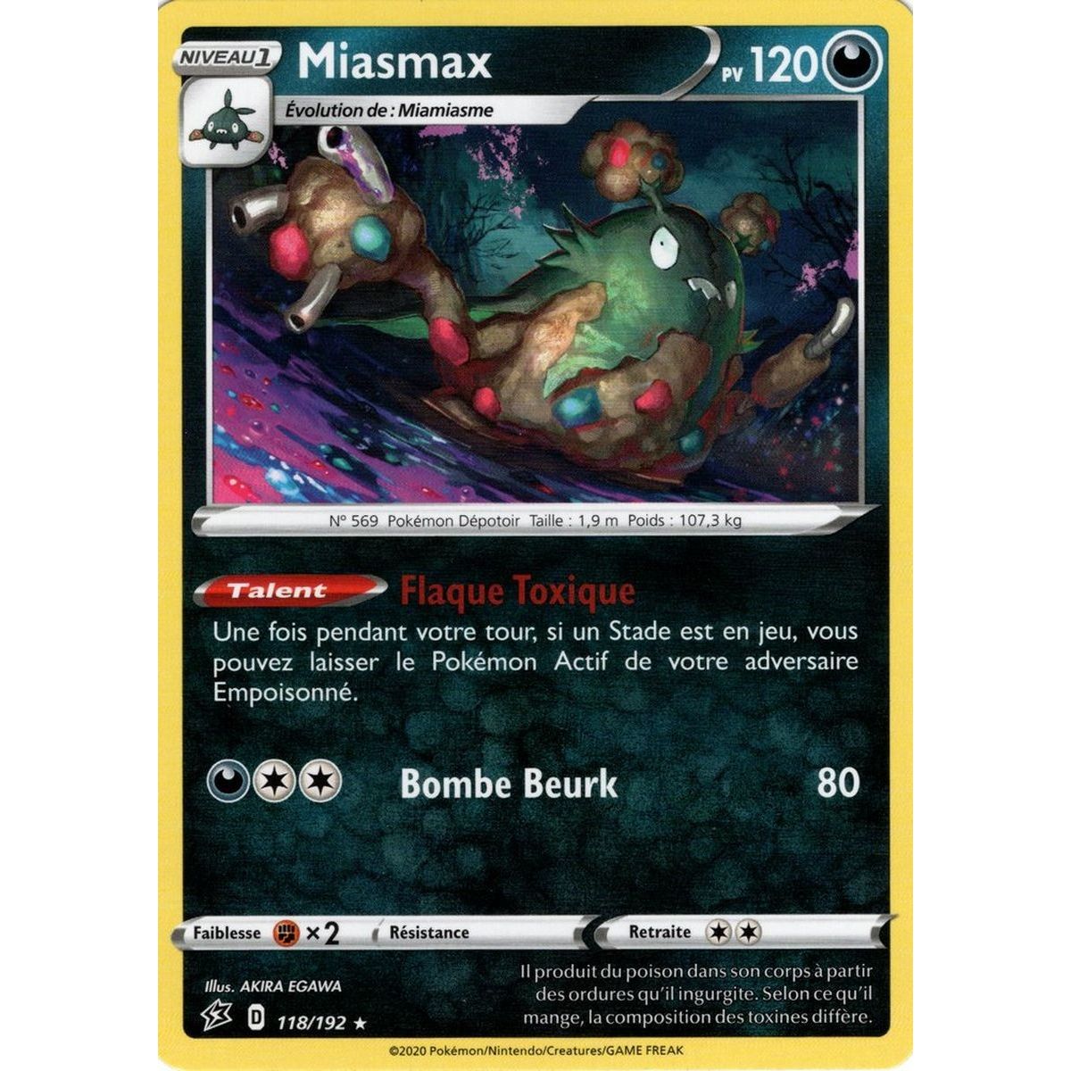 Miasmax - Rare 118/192 EB02 Clash of the Rebels
