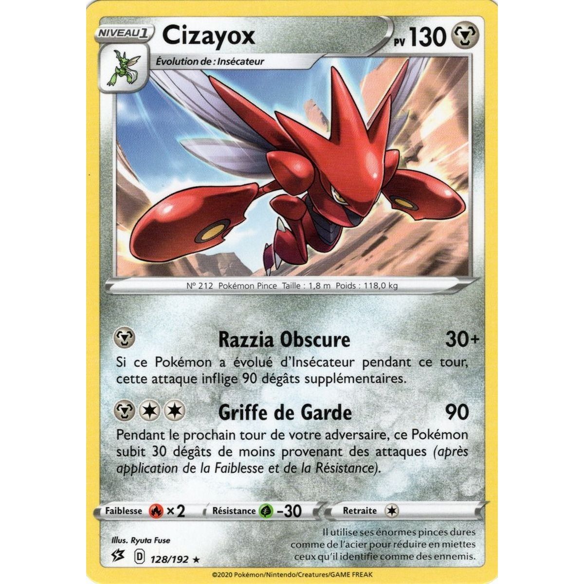 Scizor - Rare 128/192 EB02 Clash of the Rebels