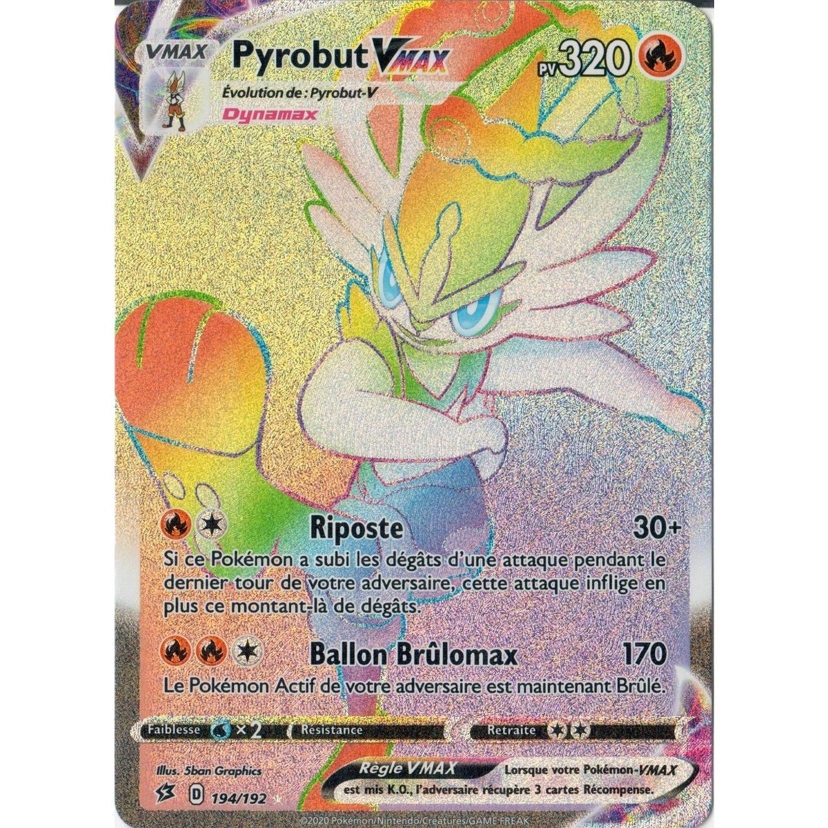 Pyrobut VMAX - Secret Rare 194/192 EB02 Clash des Rebelles