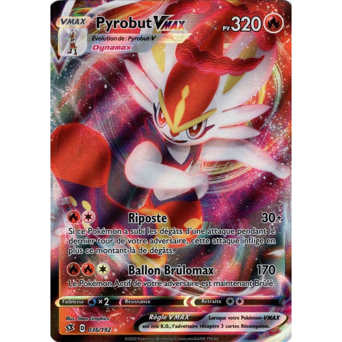 Item Pyrobut VMAX - Ultra Rare 036/192 EB02 Clash of the Rebels