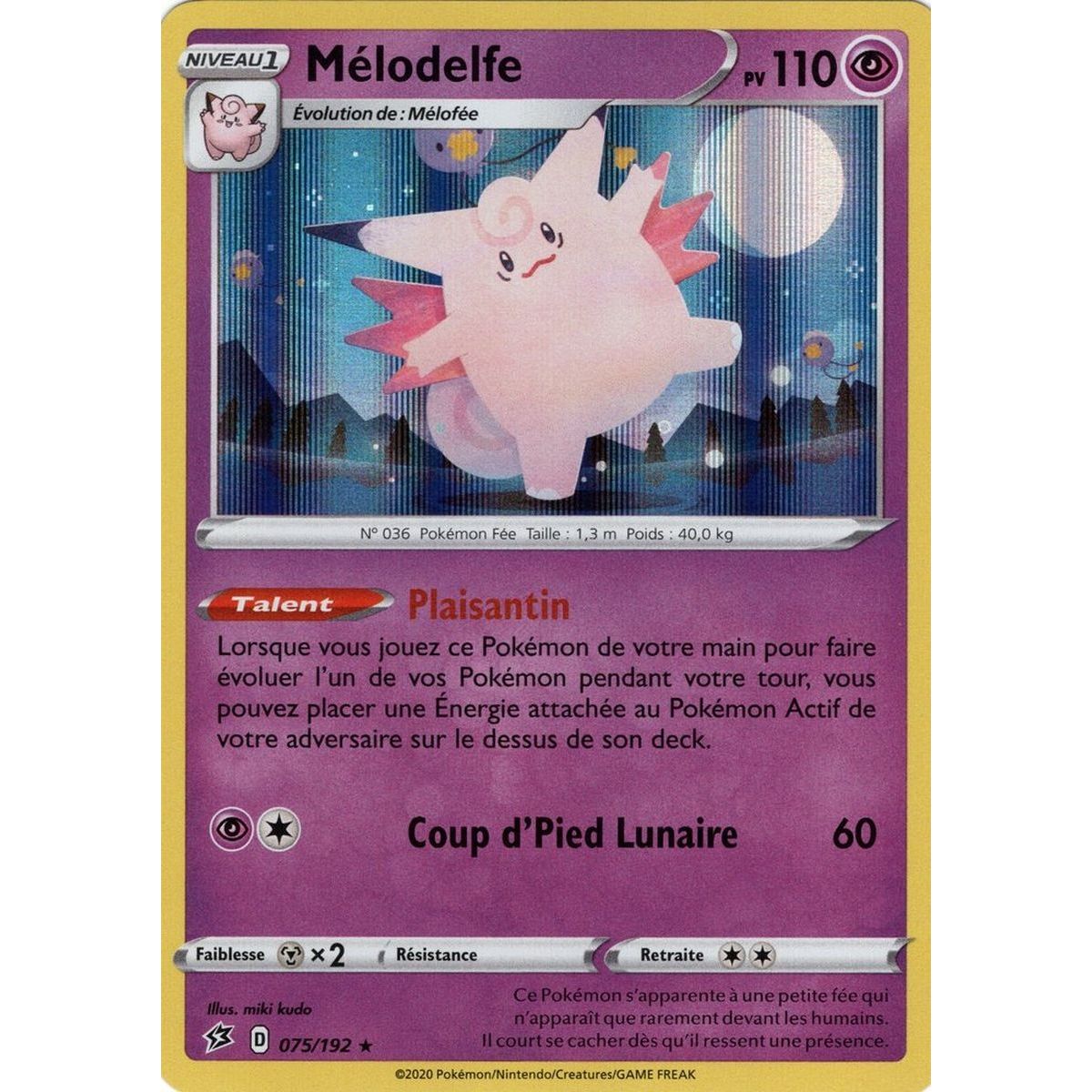 Item Clefable - Reverse 075/192 EB02 Clash of the Rebels