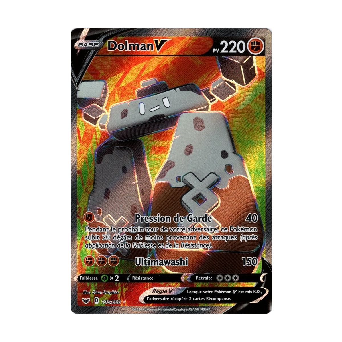 Dolman V - Full Art Ultra Rare 193/202 EB01 Sword and Shield