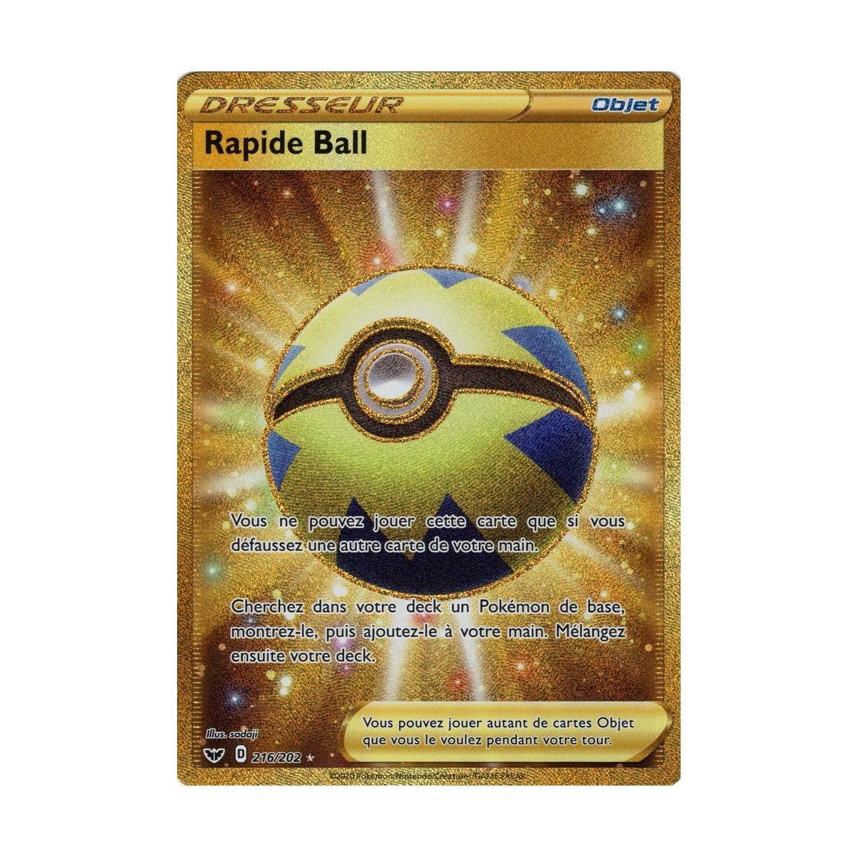 Rapid Ball - Secret Rare 216/202 EB01 Sword and Shield