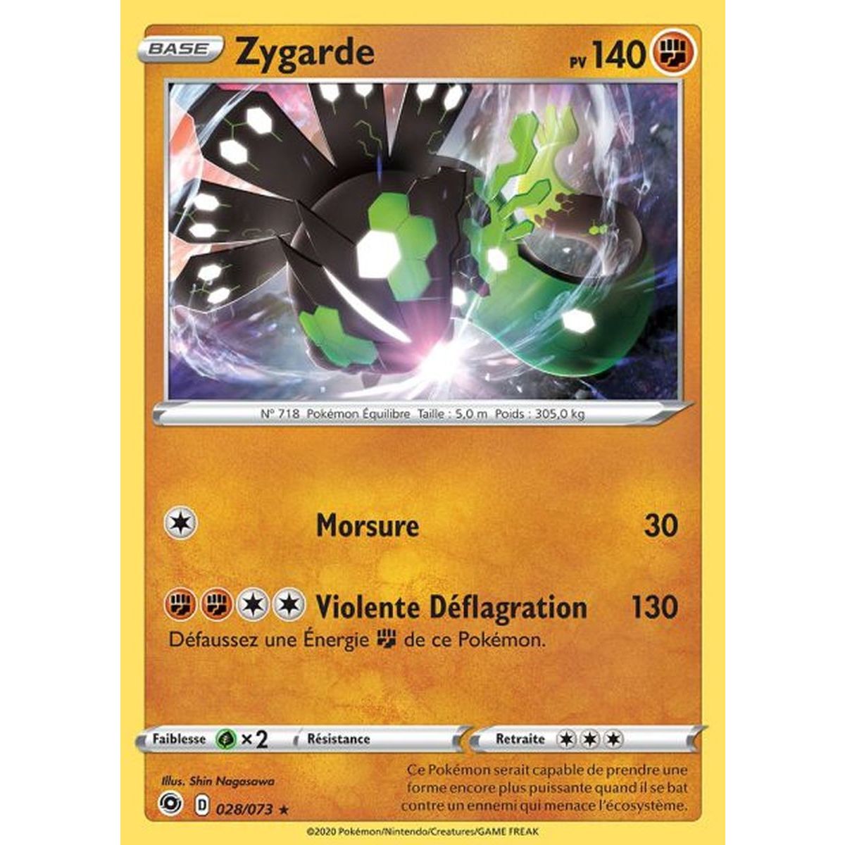 Item Zygarde - Holo Rare 28/73 EB3. Sword and Shield 3.5: The Way of the Master