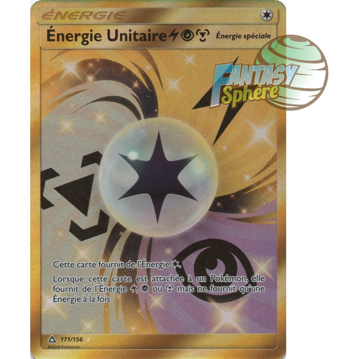 Unitary Energy - Secret Rare 171/156 - Sun and Moon 5 Ultra Prism