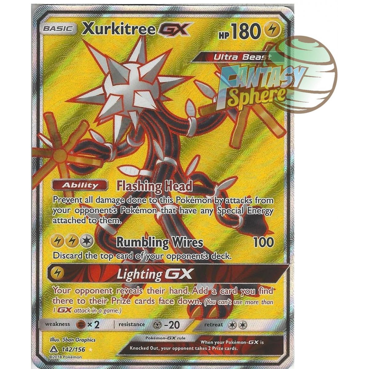 Cabler GX - Full Art Ultra Rare 142/156 - Sun and Moon 5 Ultra Prism