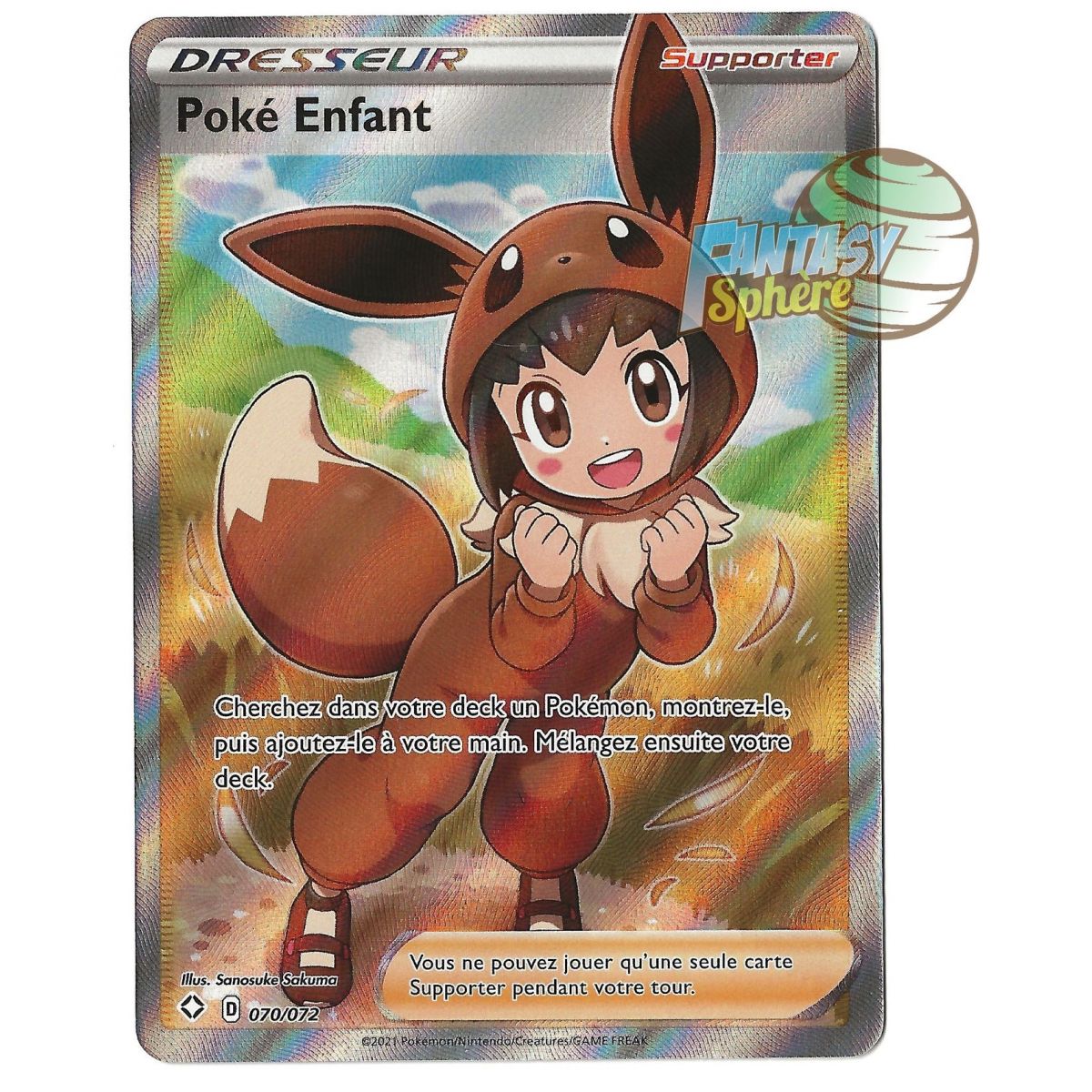 Poké Enfant - Full Art Ultra Rare 70/72 - Epee et Bouclier Destinées Radieuses