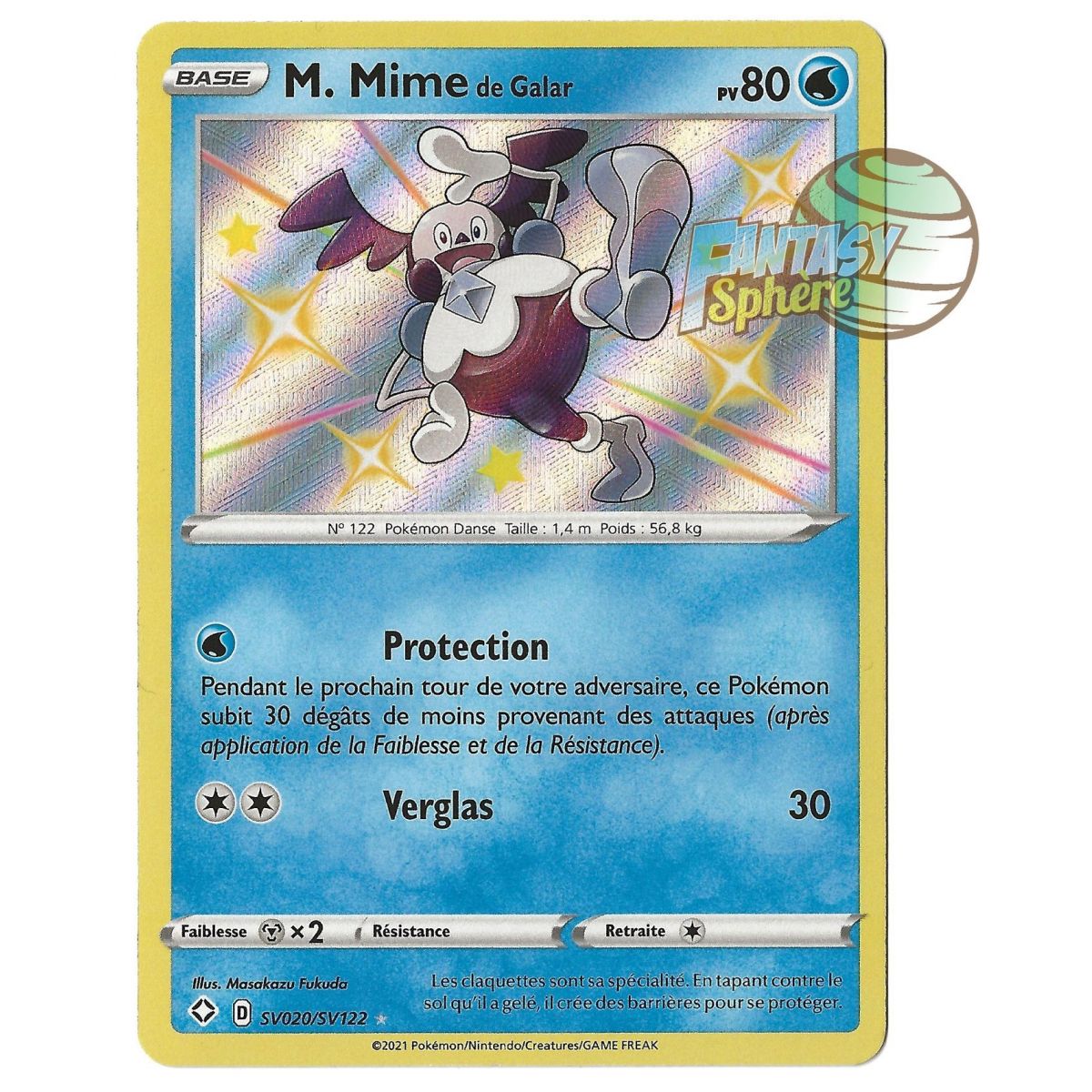 Mr. Mime of Galar - Shiny SV020/SV122 - Sword and Shield Radiant Destiny
