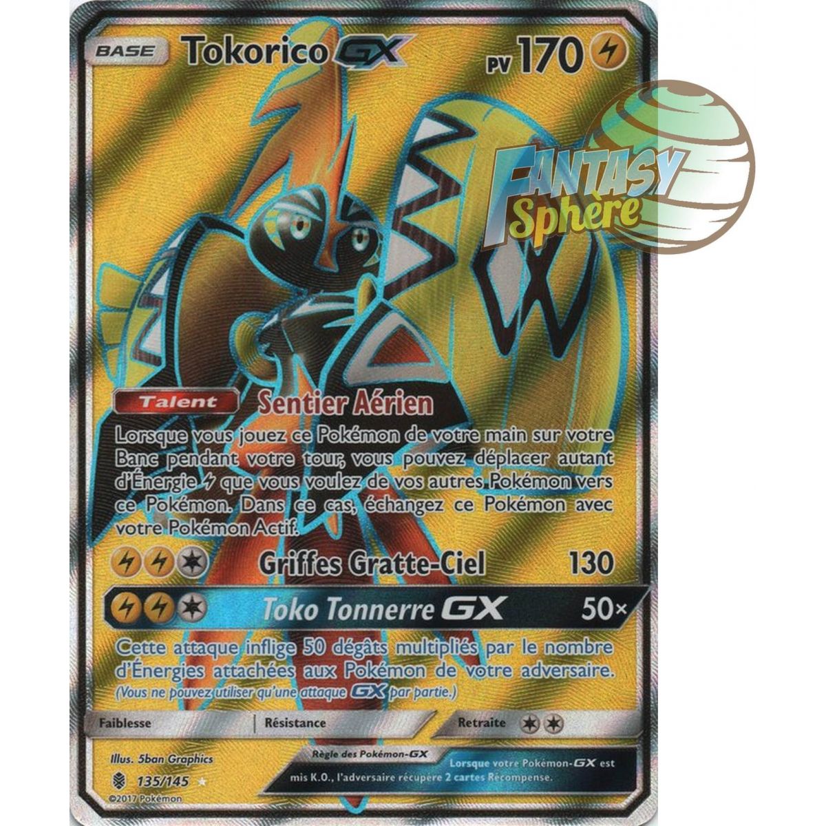 Tokorico GX - Full Art Ultra Rare 135/145 - Sun and Moon 2 Ascendant Guardians