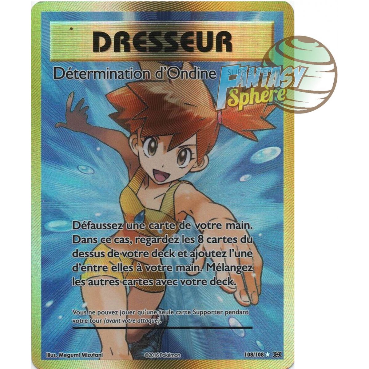 Ondine's Determination - Full Art Ultra Rare 108/108 - XY 12 Evolutions