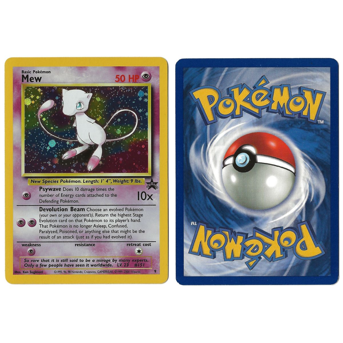 Mew 9 Promo Holo Unlimited English See Scan