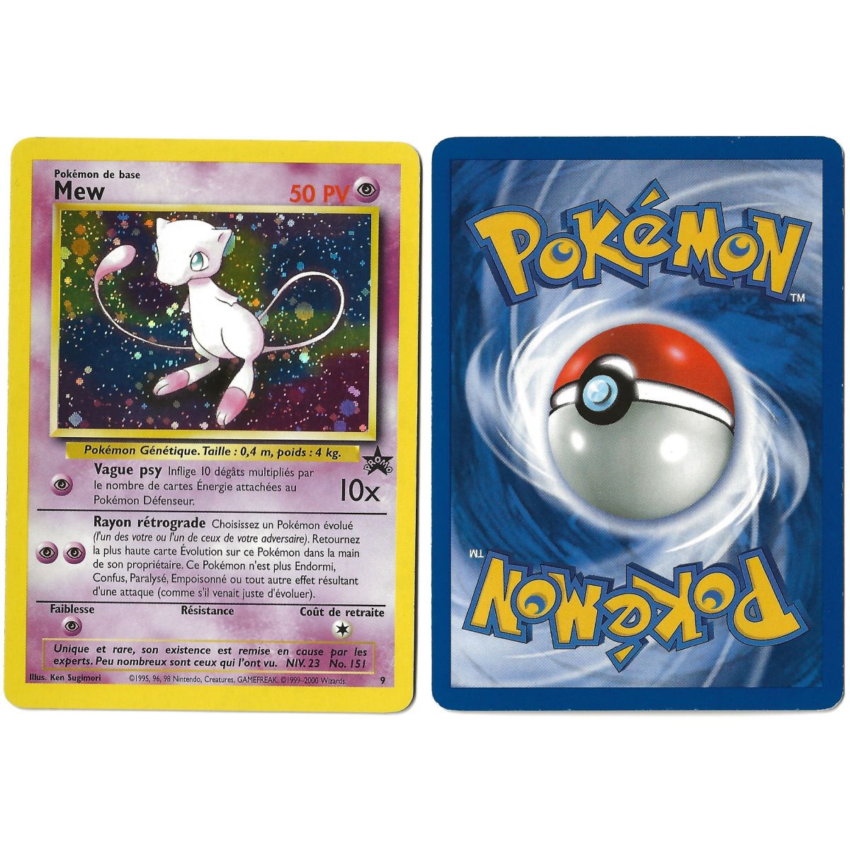 Mew (1) 9 Promo Holo Unlimited French See Scan