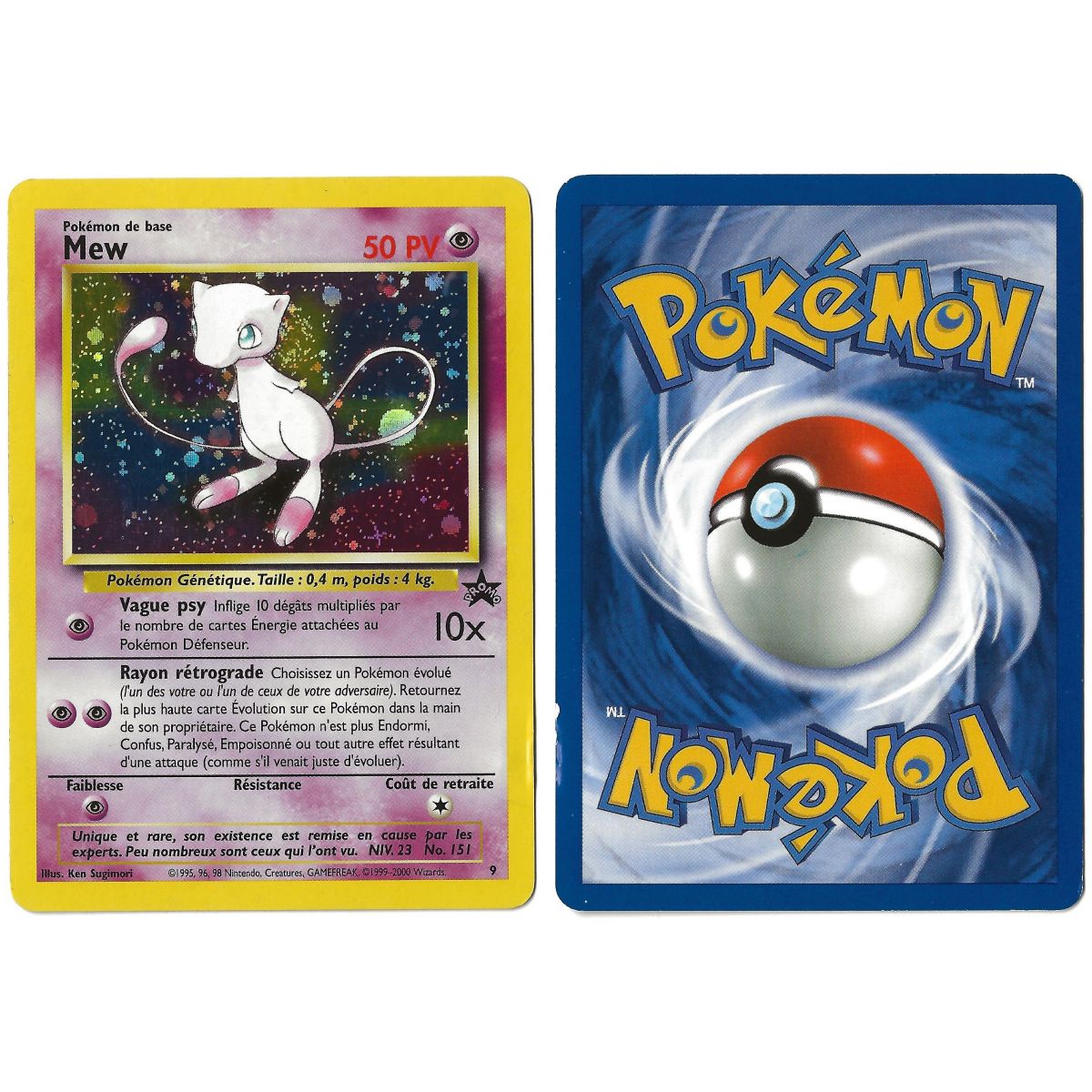 Mew (2) 9 Promo Holo Unlimited French See Scan