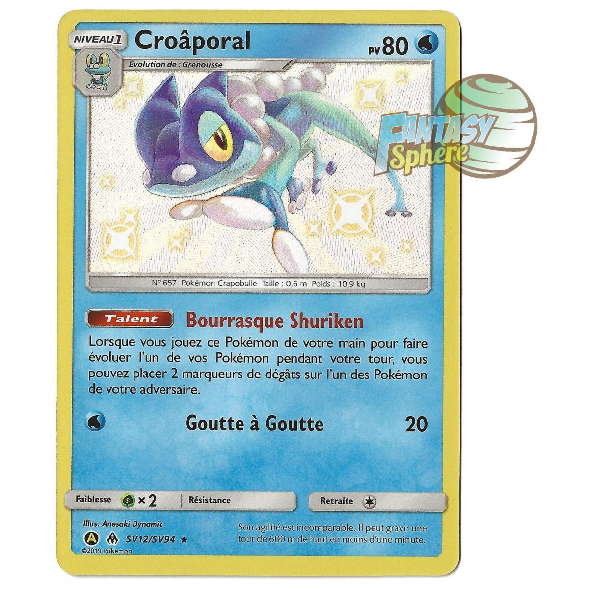 Item Croâporal - Shiny SV12/SV94 - Soleil et Lune 11.5 Destinees Occultes