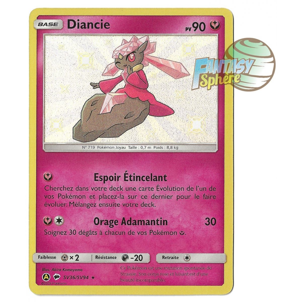 Item Diancie - Shiny SV36/SV94 - Sun and Moon 11.5 Occult Destinies
