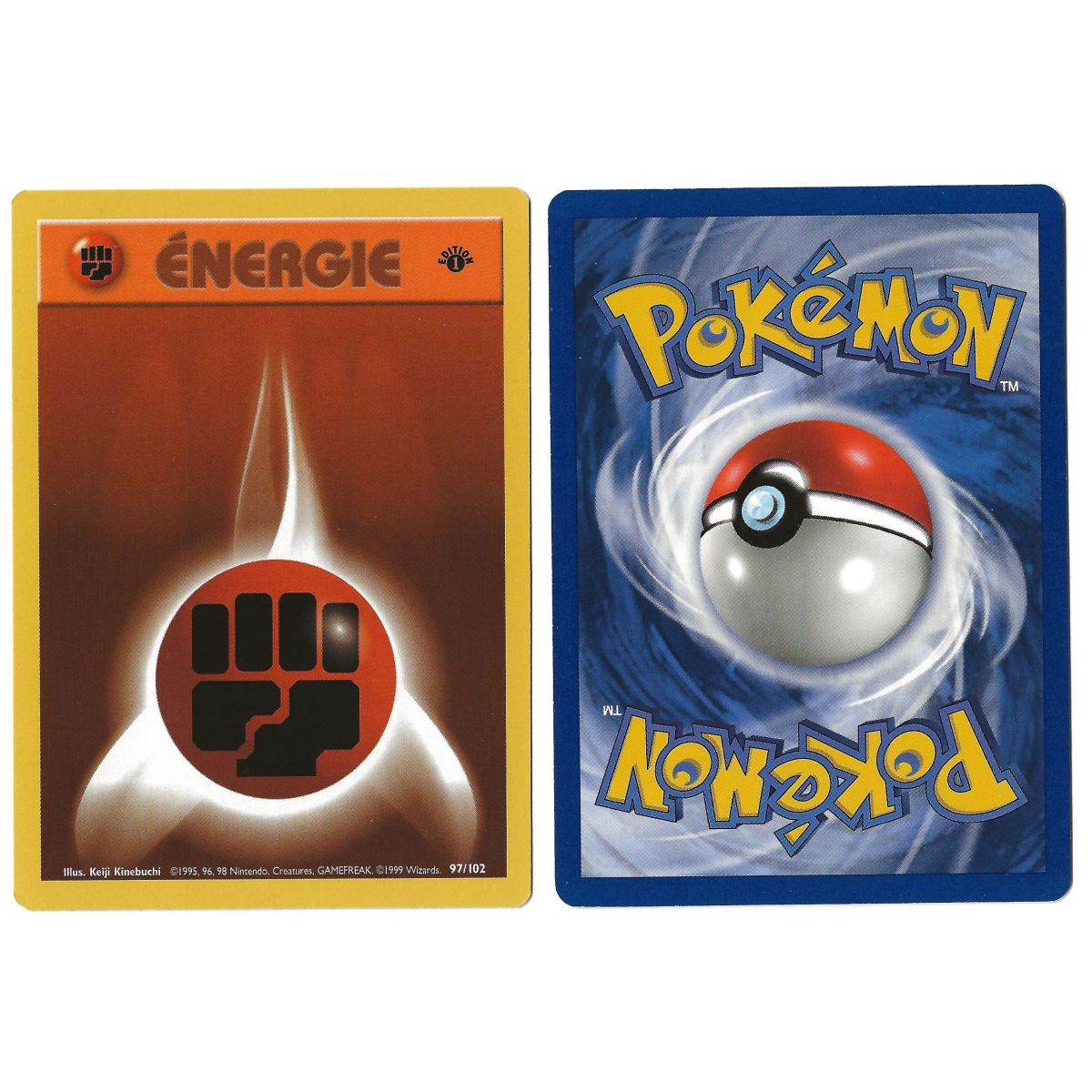 Item Energie Combat (1) 97/102 Common Base Set 1st French See Scan