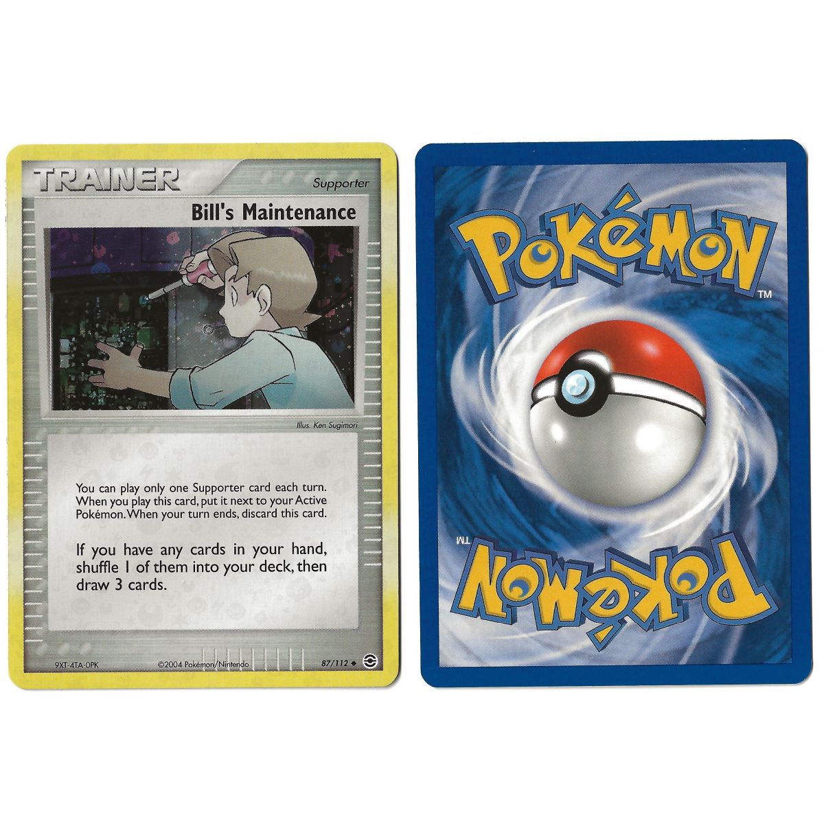 Bill's Maintenance 87/112 EX Fire Red & Leaf Green Holo Unlimited English View Scan