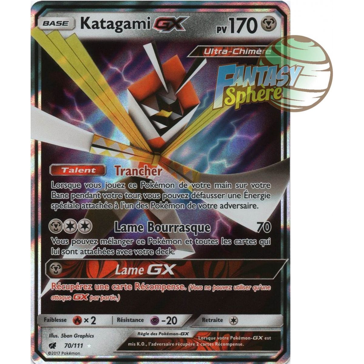 Katagami GX - Ultra Rare 70/111 - Sun and Moon 4 Crimson Invasion