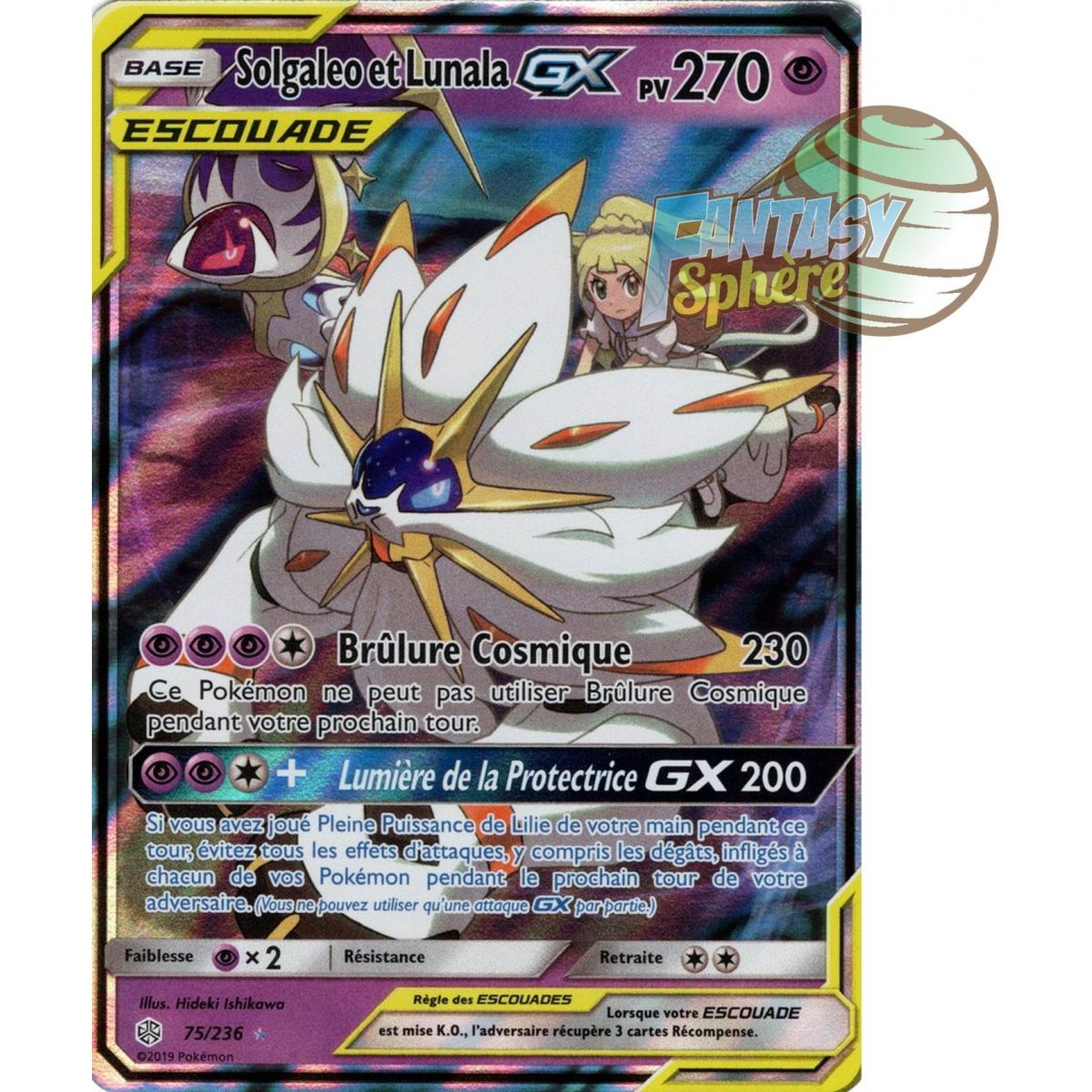 Solgaleo & Lunala GX - Ultra Rare 75/236 - Sun & Moon 12 Cosmic Eclipse