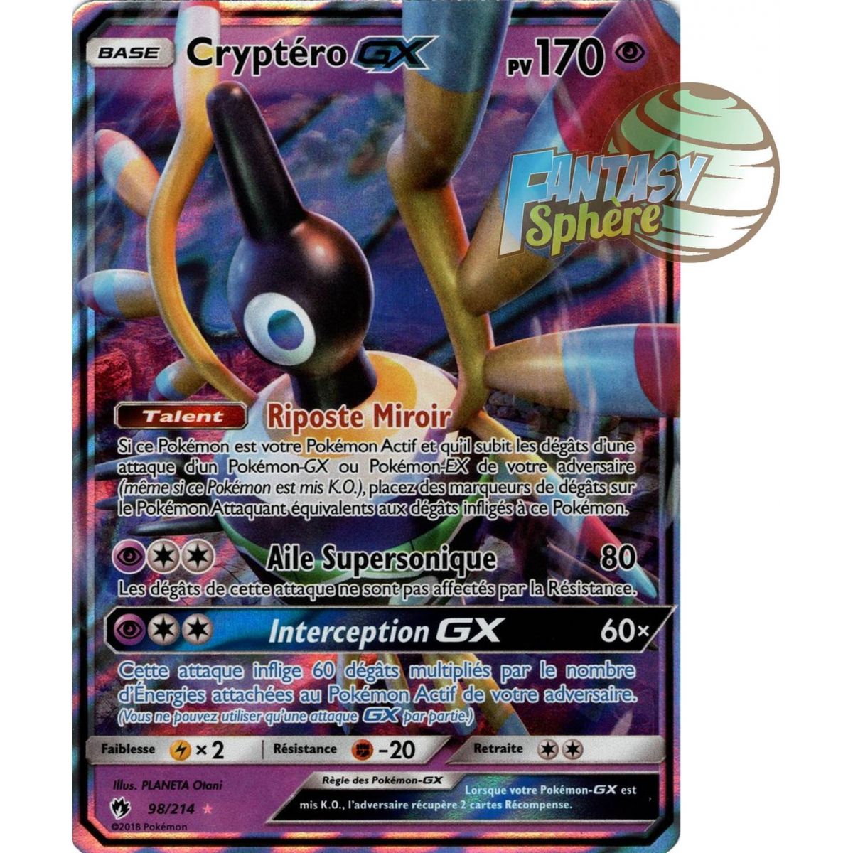 Cryptero GX - Ultra Rare 98/214 - Sun & Moon 8 Lost Thunder